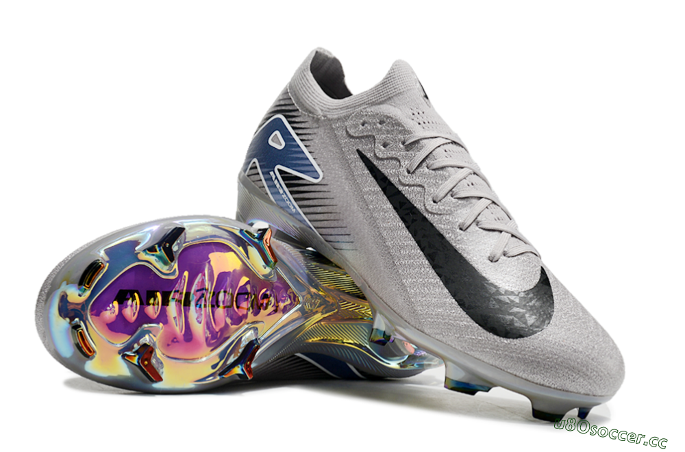 Unisex Nike Air Zoom Mercurial Vapor 16 Elite FG Firm Ground Low-Tops Football Boots - Grey/Black/Blue 3