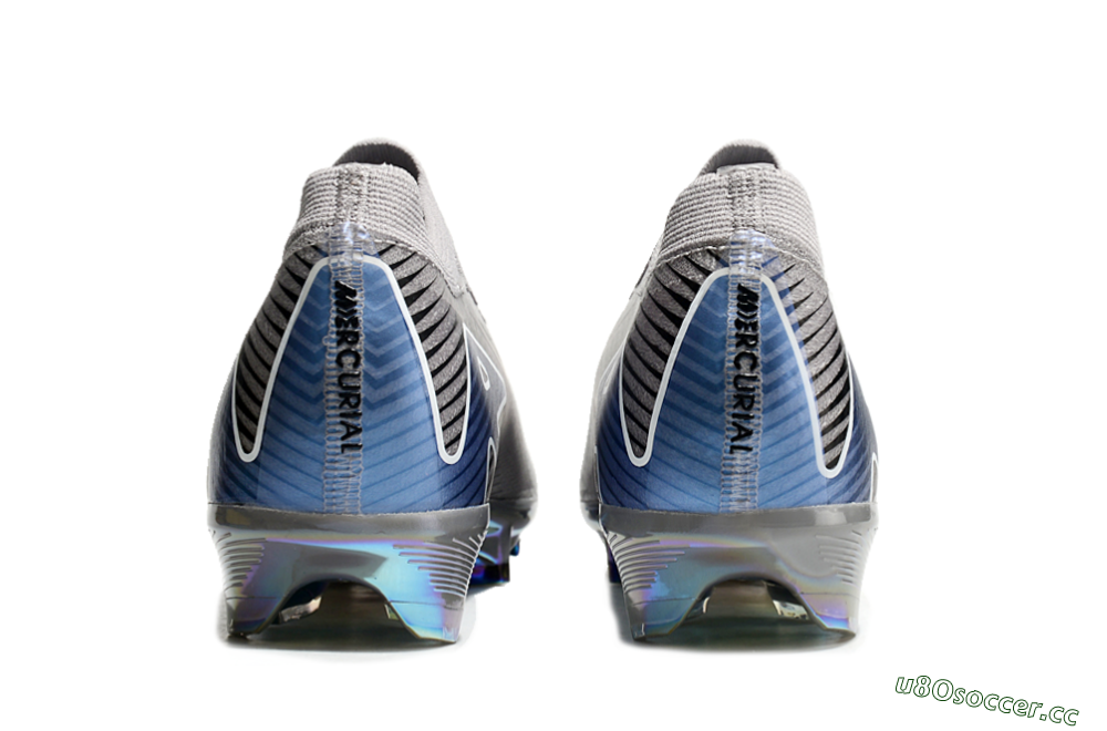 Unisex Nike Air Zoom Mercurial Vapor 16 Elite FG Firm Ground Low-Tops Football Boots - Grey/Black/Blue 5