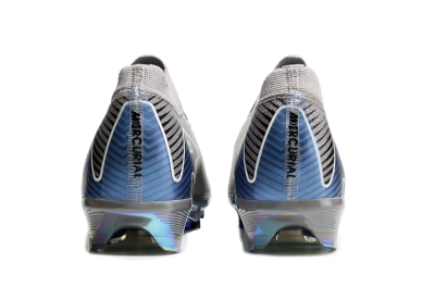 Unisex Nike Air Zoom Mercurial Vapor 16 Elite FG Firm Ground Low-Tops Football Boots - Grey/Black/Blue