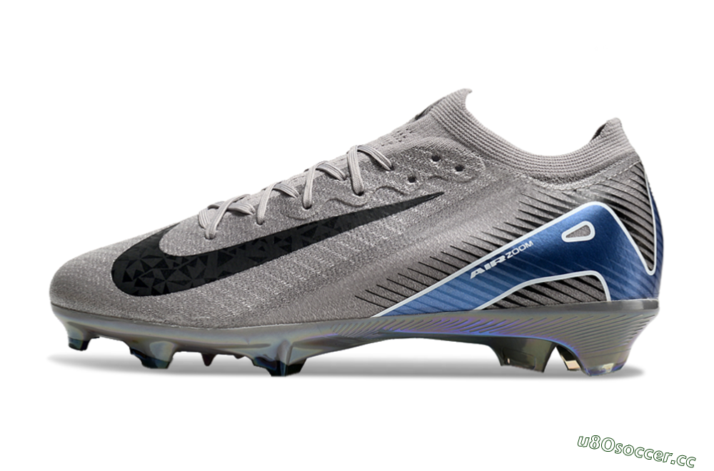 Unisex Nike Air Zoom Mercurial Vapor 16 Elite FG Firm Ground Low-Tops Football Boots - Grey/Black/Blue 0