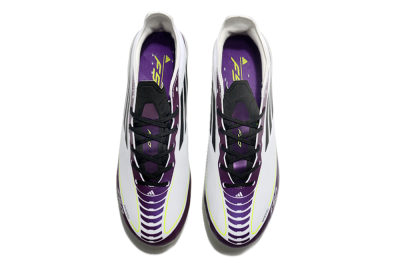 Unisex Messi x Adidas F50 Elite FG Firm Ground Low-Tops Football Boots - White/Black/Purple