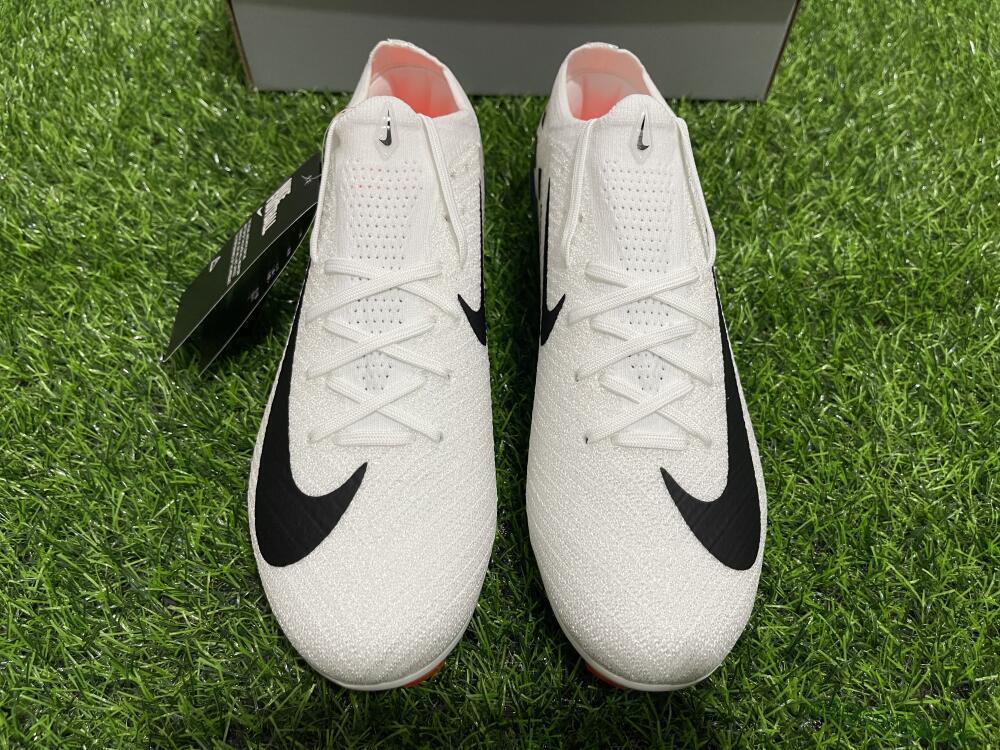 Unisex Nike Air Zoom Mercurial Vapor 16 Elite FG Firm Ground Low-Tops Football Boots - White/Black/Blue/Orange