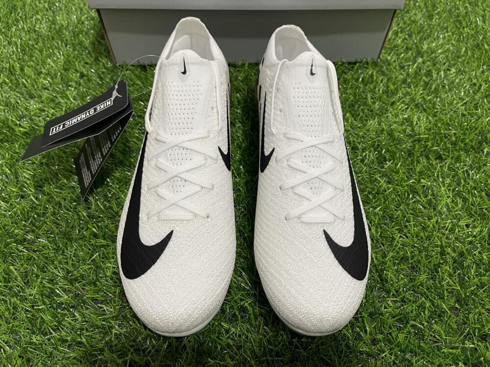 Unisex Nike Air Zoom Mercurial Vapor 16 Elite FG Firm Ground Low-Tops Football Boots - White/Black/Pink/Green