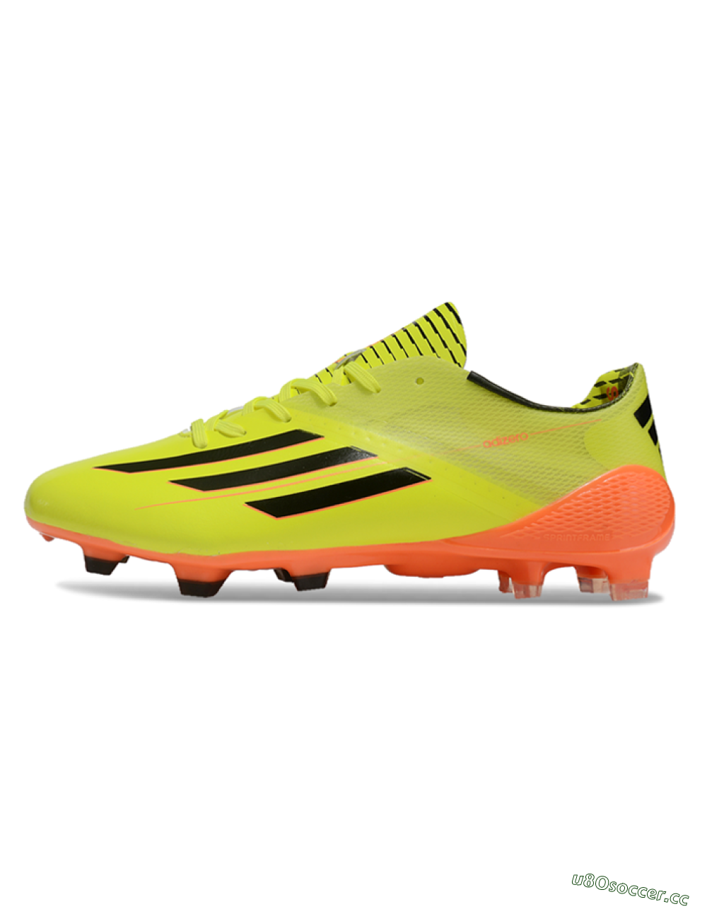 Men's Adidas F50 Adizero Elite FG Firm Ground Low-Tops Football Boots - Yellow/Black/Red 0