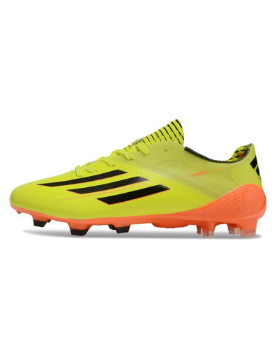 Men's Adidas F50 Adizero Elite FG Firm Ground Low-Tops Football Boots - Yellow/Black/Red