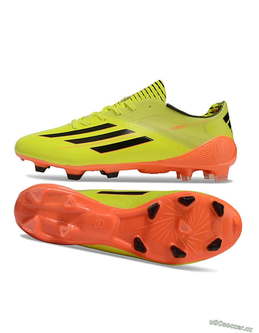 Men's Adidas F50 Adizero Elite FG Firm Ground Low-Tops Football Boots - Yellow/Black/Red 1