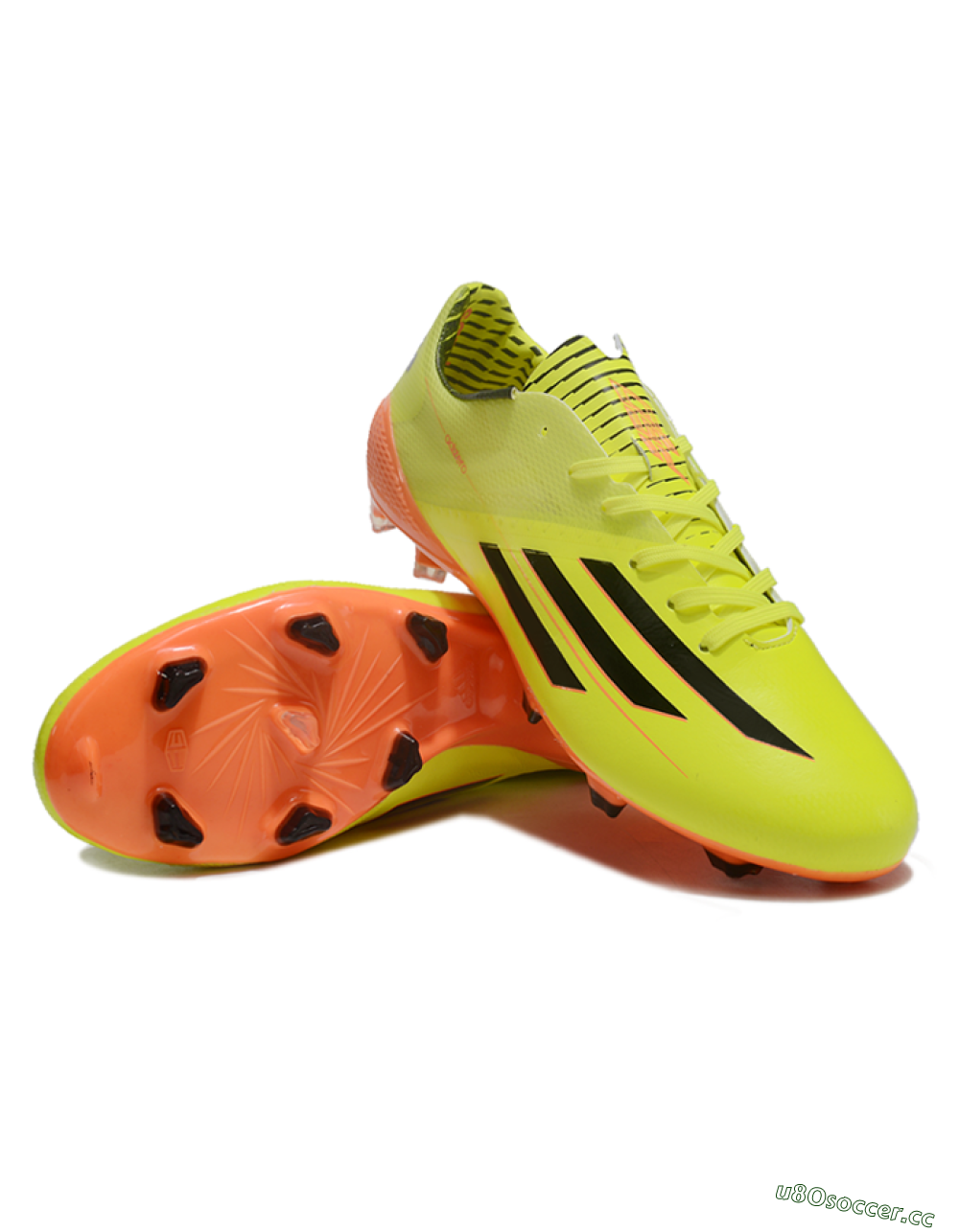 Men's Adidas F50 Adizero Elite FG Firm Ground Low-Tops Football Boots - Yellow/Black/Red 3
