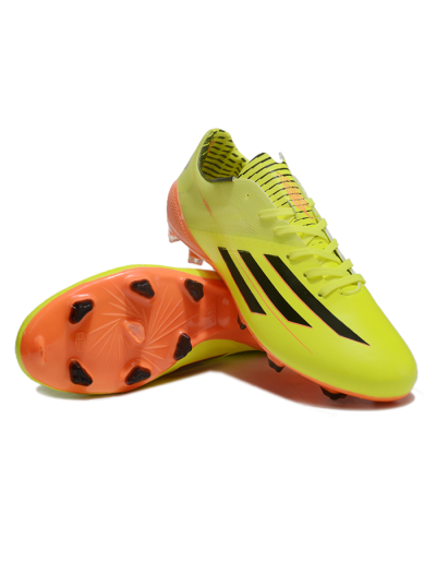 Men's Adidas F50 Adizero Elite FG Firm Ground Low-Tops Football Boots - Yellow/Black/Red