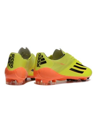 Men's Adidas F50 Adizero Elite FG Firm Ground Low-Tops Football Boots - Yellow/Black/Red