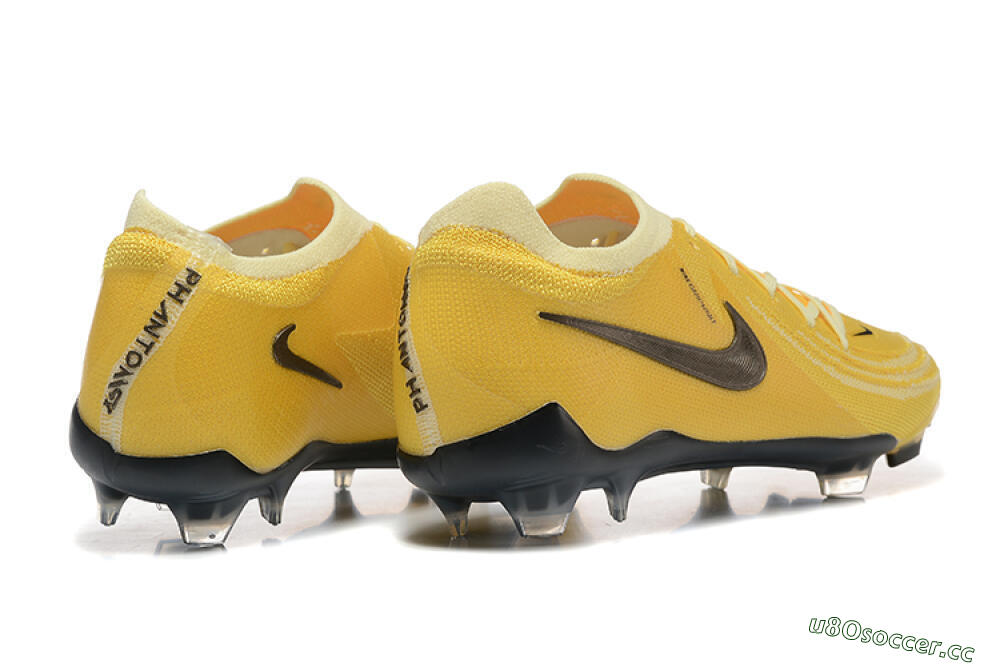 Men's Nike Phantom Luna Elite FG Firm Ground Low-Tops Football Boots - Yellow/White/Black 9