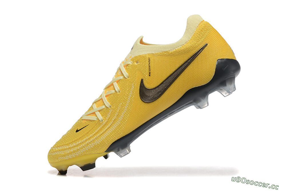 Men's Nike Phantom Luna Elite FG Firm Ground Low-Tops Football Boots - Yellow/White/Black 8