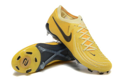 Men's Nike Phantom Luna Elite FG Firm Ground Low-Tops Football Boots - Yellow/White/Black
