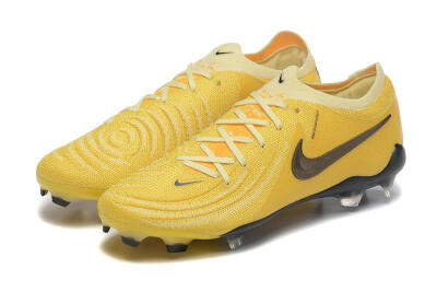 Men's Nike Phantom Luna Elite FG Firm Ground Low-Tops Football Boots - Yellow/White/Black