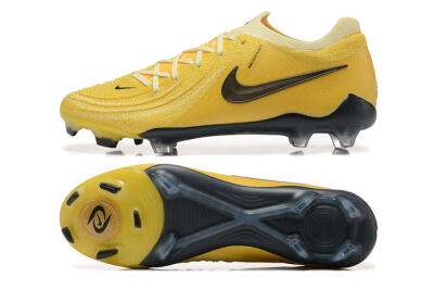 Men's Nike Phantom Luna Elite FG Firm Ground Low-Tops Football Boots - Yellow/White/Black