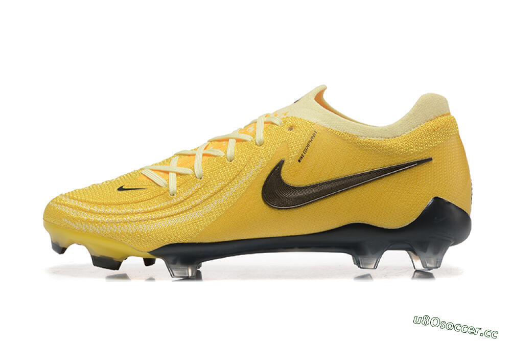 Men's Nike Phantom Luna Elite FG Firm Ground Low-Tops Football Boots - Yellow/White/Black 0
