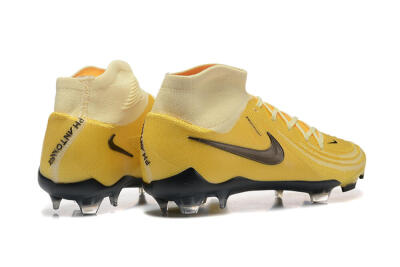 Men's Nike Phantom Luna Elite FG Firm Ground High-Tops Football Boots - Yellow/White/Black