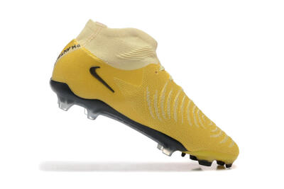 Men's Nike Phantom Luna Elite FG Firm Ground High-Tops Football Boots - Yellow/White/Black