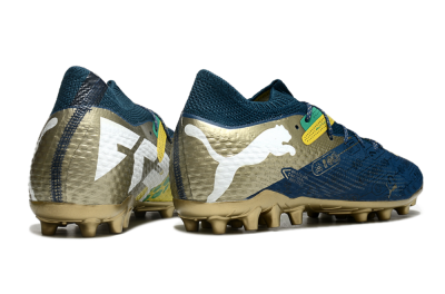 Men's Puma Future Ultimate MG Multi Ground Low-Tops Football Boots - Blue/White/Gold