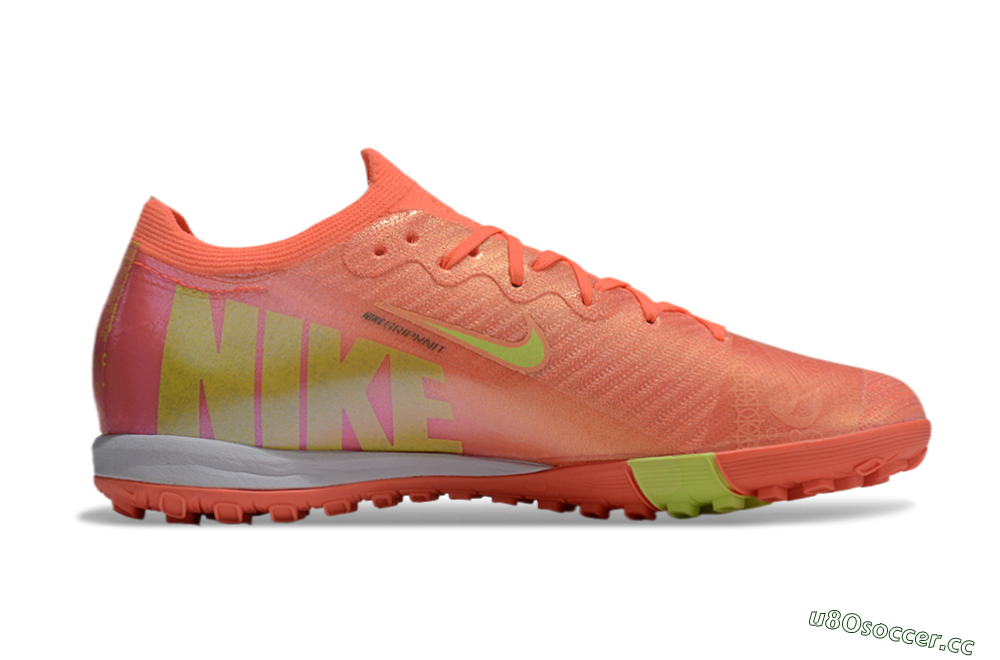 Unisex Nike Air Zoom Mercurial Vapor 15 Elite TF Artificial Turf Low-Tops Football Shoes - Red/Yellow/White 7