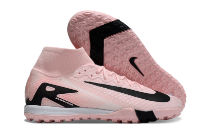 Unisex Nike Air Zoom Mercurial Superfly 10 Elite TF Artificial Turf High-Tops Football Shoes - Pink/White/Black