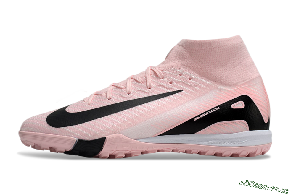 Unisex Nike Air Zoom Mercurial Superfly 10 Elite TF Artificial Turf High-Tops Football Shoes - Pink/White/Black 0