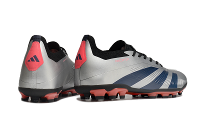 Men's Adidas Predator Elite 24 MG Multi Ground Low-Tops Football Boots - Silver/Blue/Red