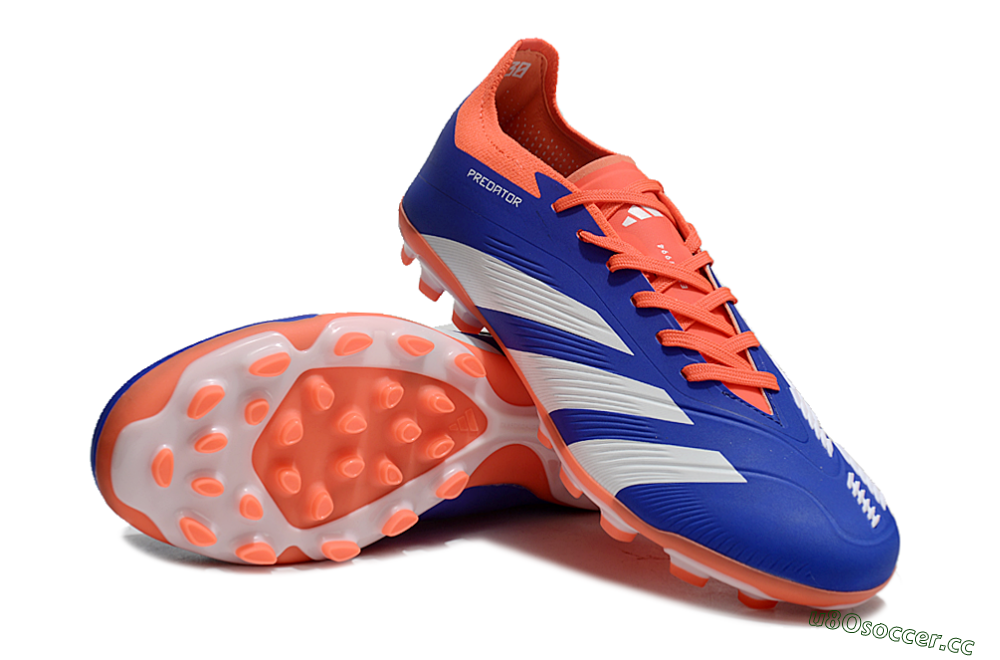 Men's Adidas Predator Elite 24 MG Multi Ground Low-Tops Football Boots - Blue/White/Red 3