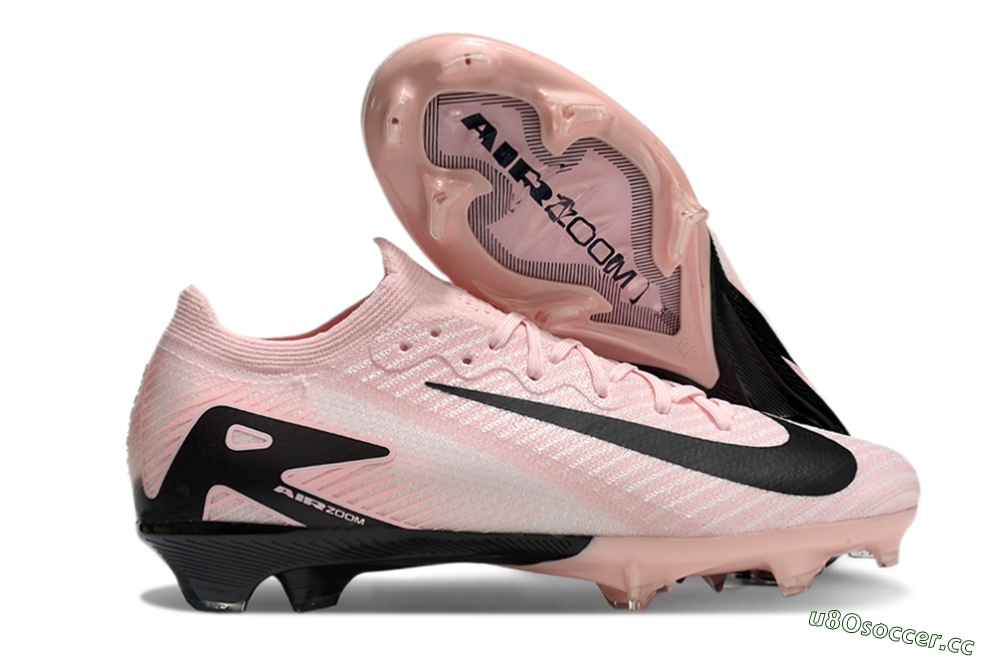 Unisex Nike Air Zoom Mercurial Vapor 16 Elite FG Firm Ground Low-Tops Football Boots - Pink/Black/White 2