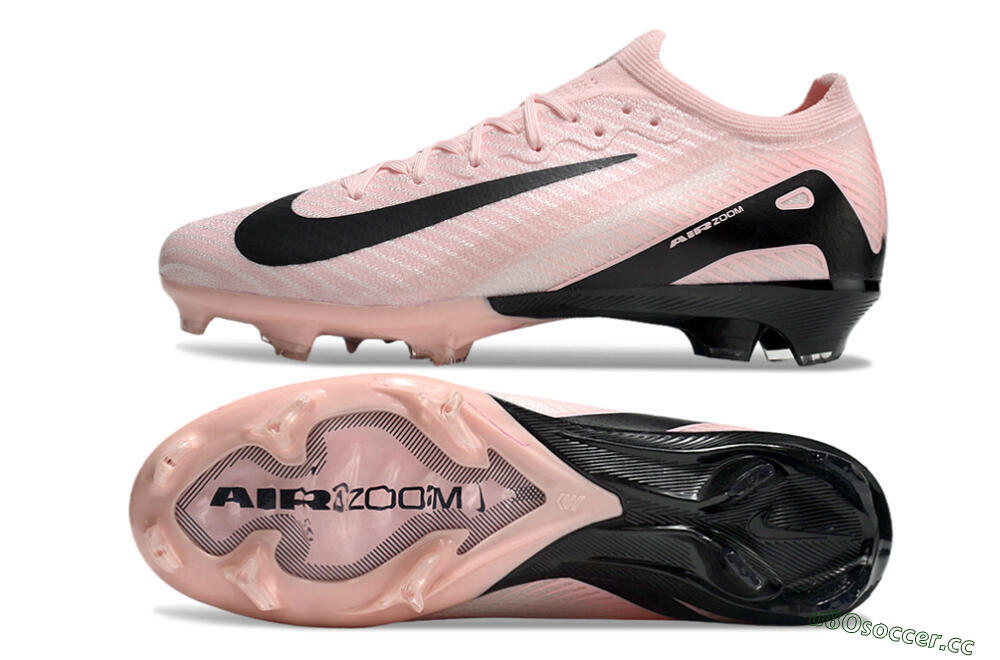 Unisex Nike Air Zoom Mercurial Vapor 16 Elite FG Firm Ground Low-Tops Football Boots - Pink/Black/White 1