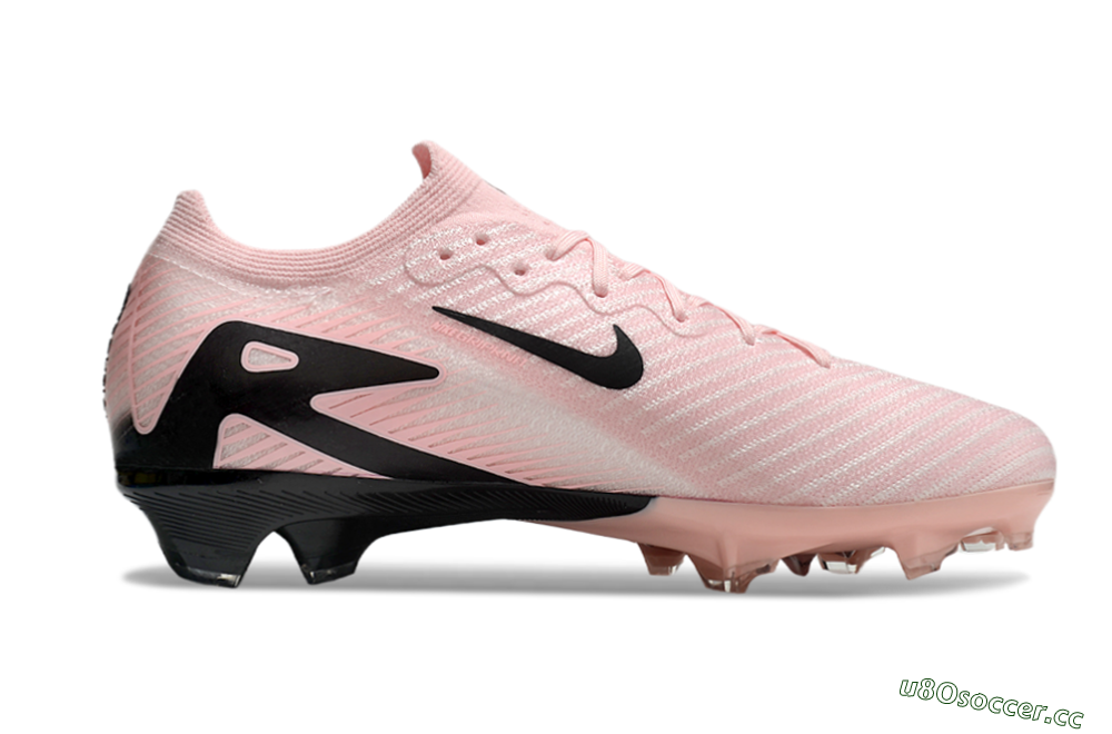 Unisex Nike Air Zoom Mercurial Vapor 16 Elite FG Firm Ground Low-Tops Football Boots - Pink/Black/White 5