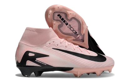 Unisex Nike Air Zoom Mercurial Superfly 10 Elite FG Firm Ground High-Tops Football Boots - Pink/White/Black