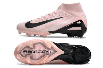 Unisex Nike Air Zoom Mercurial Superfly 10 Elite FG Firm Ground High-Tops Football Boots - Pink/White/Black