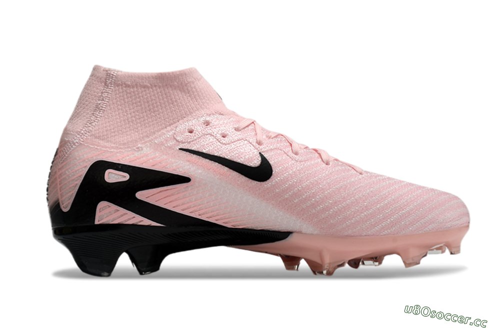 Unisex Nike Air Zoom Mercurial Superfly 10 Elite FG Firm Ground High-Tops Football Boots - Pink/White/Black 5