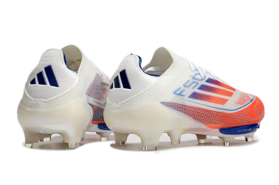 Men's Adidas F50+ Lightstrike Pro FG Firm Ground Low-Tops Football Boots - White/Red/Blue
