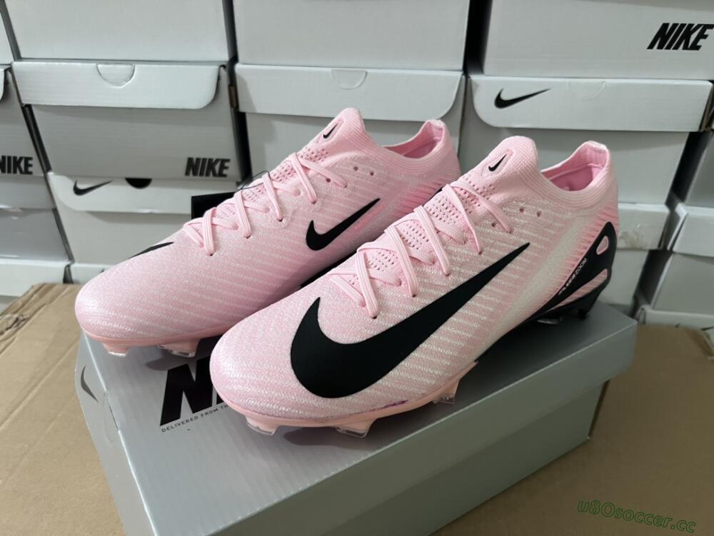 Unisex Nike Air Zoom Mercurial Vapor 16 Elite FG Firm Ground Low-Tops Football Boots - Pink/Black/White