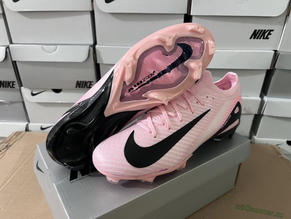 Unisex Nike Air Zoom Mercurial Vapor 16 Elite FG Firm Ground Low-Tops Football Boots - Pink/Black/White