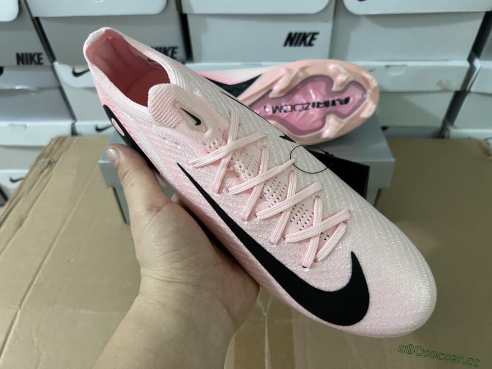Unisex Nike Air Zoom Mercurial Vapor 16 Elite FG Firm Ground Low-Tops Football Boots - Pink/Black/White