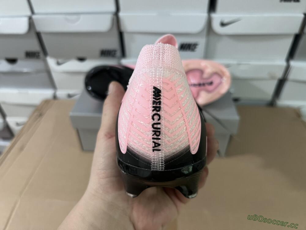 Unisex Nike Air Zoom Mercurial Vapor 16 Elite FG Firm Ground Low-Tops Football Boots - Pink/Black/White