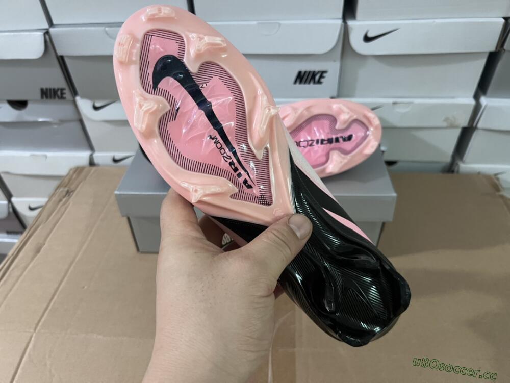 Unisex Nike Air Zoom Mercurial Vapor 16 Elite FG Firm Ground Low-Tops Football Boots - Pink/Black/White