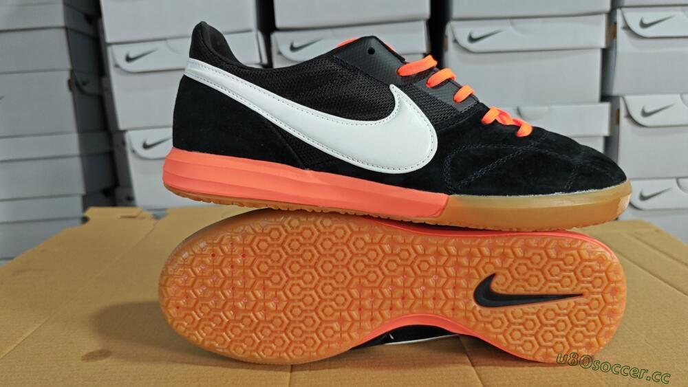 Men's Nike Premier 2 Sala IC Indoor & Futsal Low-Tops Football Shoes - Black/White/Brown