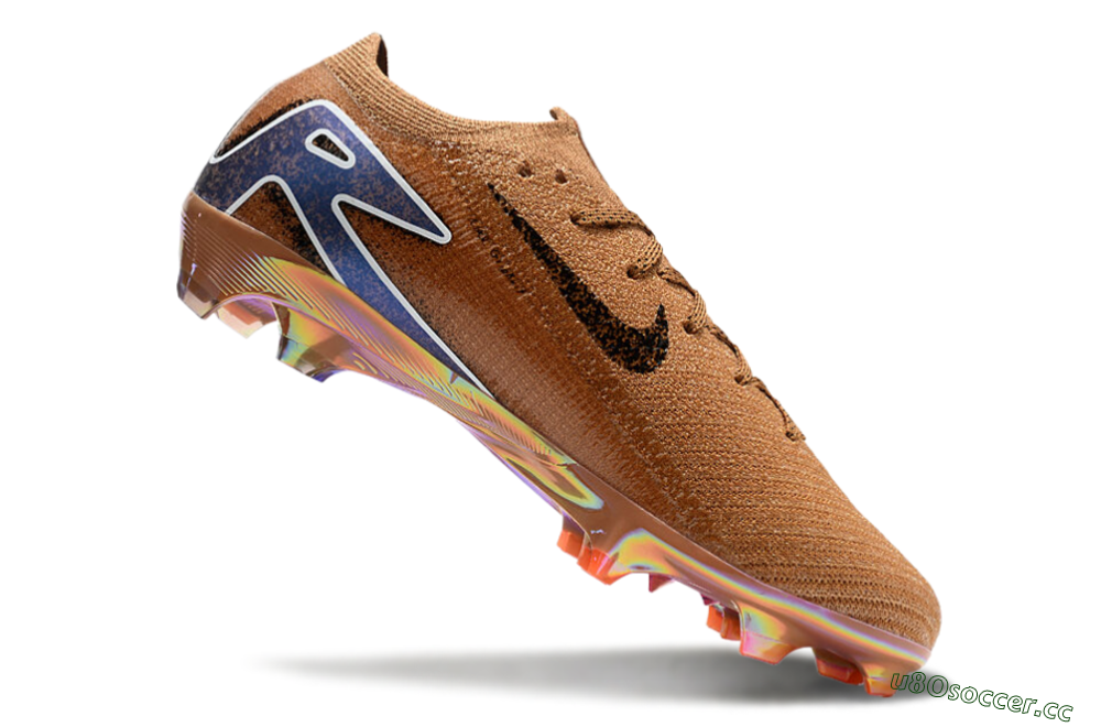 Unisex Nike Air Zoom Mercurial Vapor 16 Elite FG Firm Ground Low-Tops Football Boots - Gold/Blue/White 4