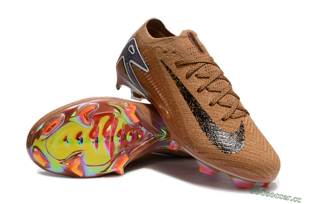 Unisex Nike Air Zoom Mercurial Vapor 16 Elite FG Firm Ground Low-Tops Football Boots - Gold/Blue/White 3
