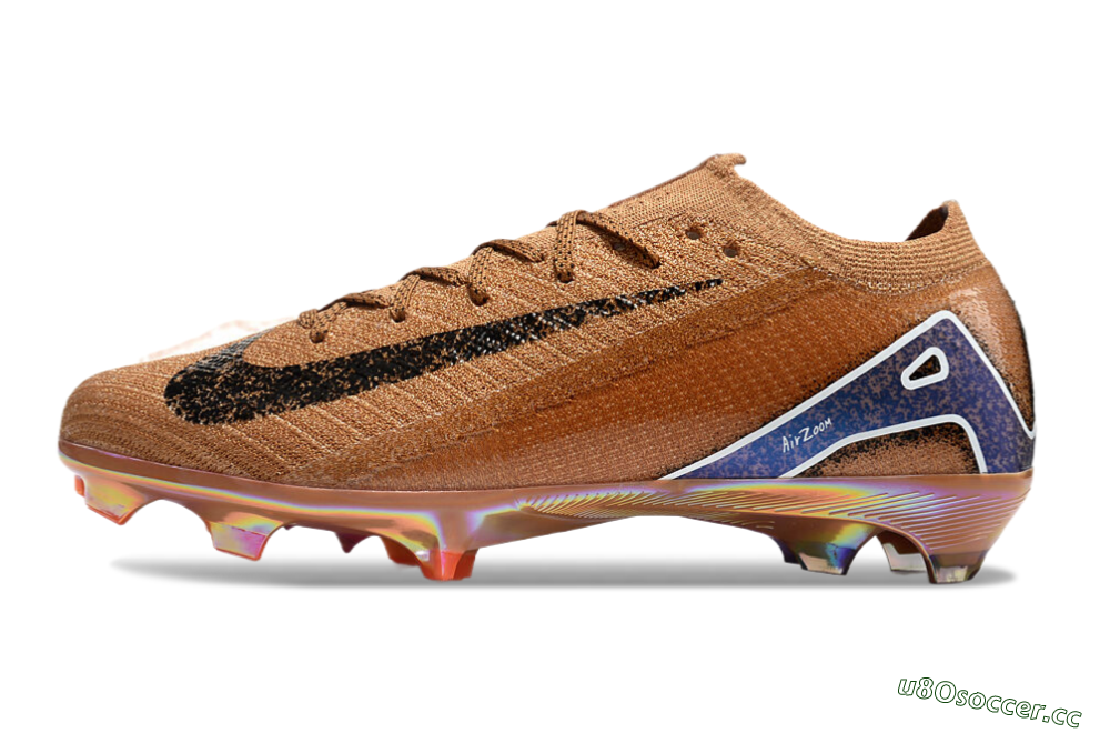 Unisex Nike Air Zoom Mercurial Vapor 16 Elite FG Firm Ground Low-Tops Football Boots - Gold/Blue/White 0