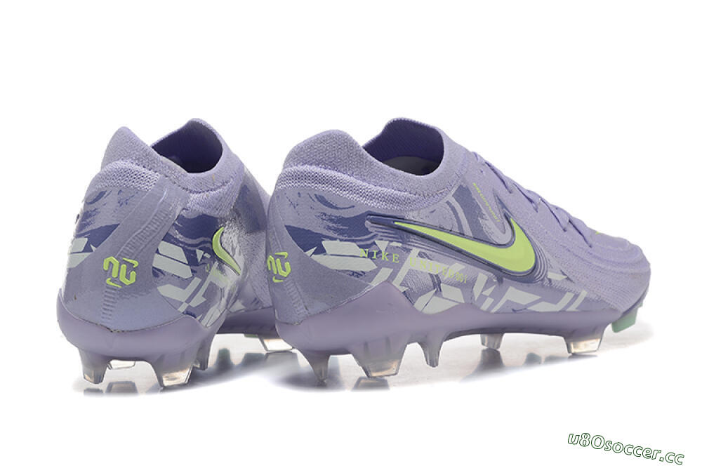 Men's Nike Phantom Luna Elite FG Firm Ground Low-Tops Football Boots - Purple/Yellow/White 9