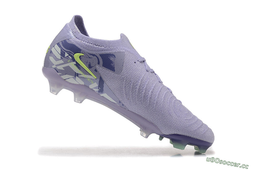 Men's Nike Phantom Luna Elite FG Firm Ground Low-Tops Football Boots - Purple/Yellow/White 7
