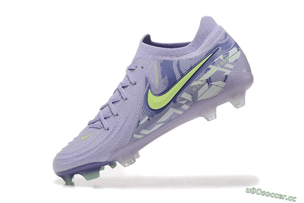 Men's Nike Phantom Luna Elite FG Firm Ground Low-Tops Football Boots - Purple/Yellow/White 8