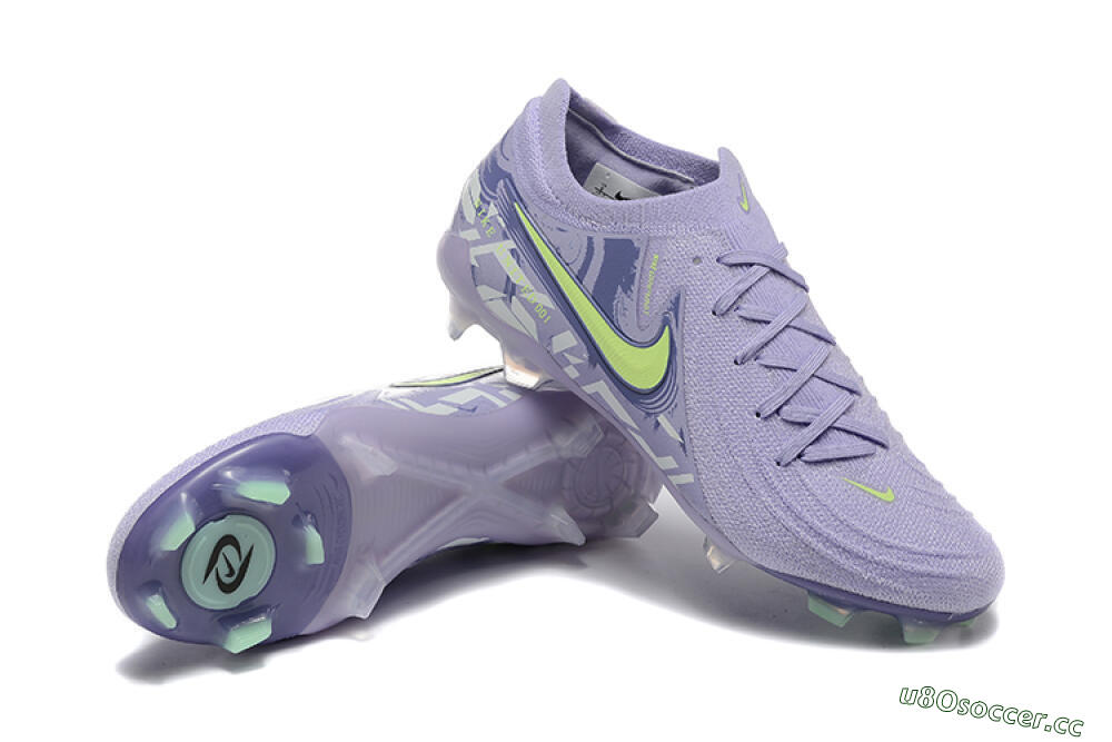 Men's Nike Phantom Luna Elite FG Firm Ground Low-Tops Football Boots - Purple/Yellow/White 4