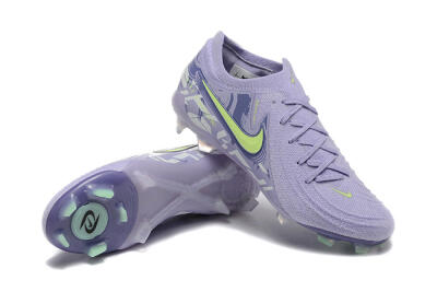 Men's Nike Phantom Luna Elite FG Firm Ground Low-Tops Football Boots - Purple/Yellow/White