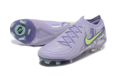 Men's Nike Phantom Luna Elite FG Firm Ground Low-Tops Football Boots - Purple/Yellow/White