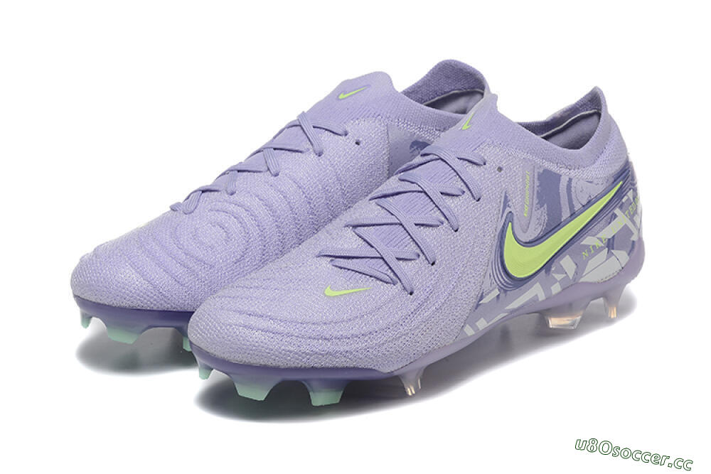 Men's Nike Phantom Luna Elite FG Firm Ground Low-Tops Football Boots - Purple/Yellow/White 5
